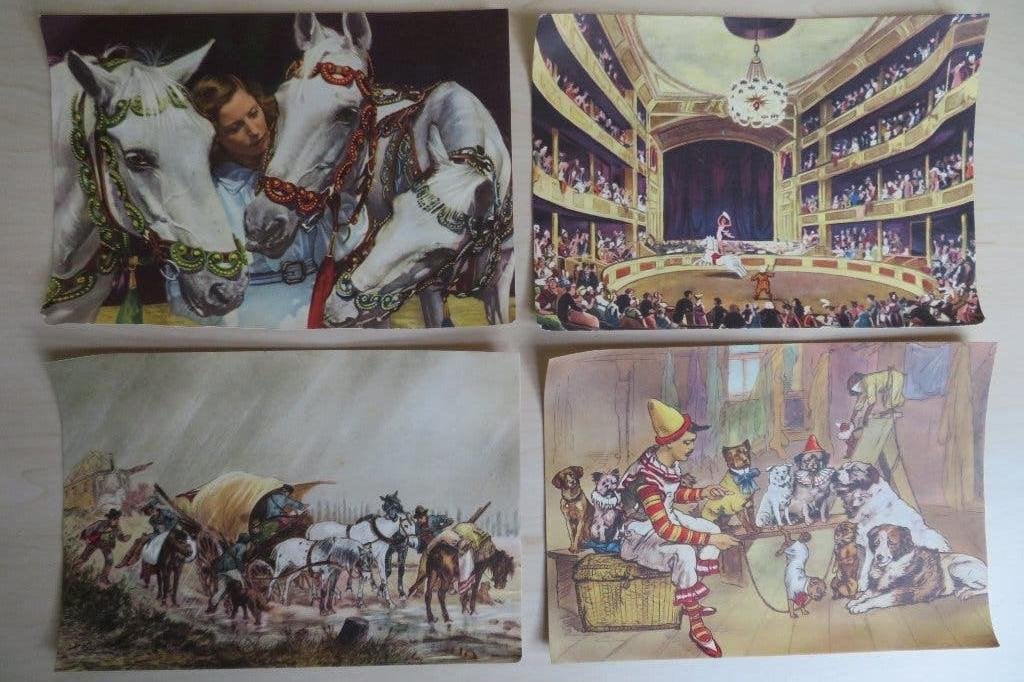 Plaatjes van "De bonte droom van het circus". Zuivelbureau, Ophalen of Verzenden, Zo goed als nieuw, Het Nederlands Zuivelbureau