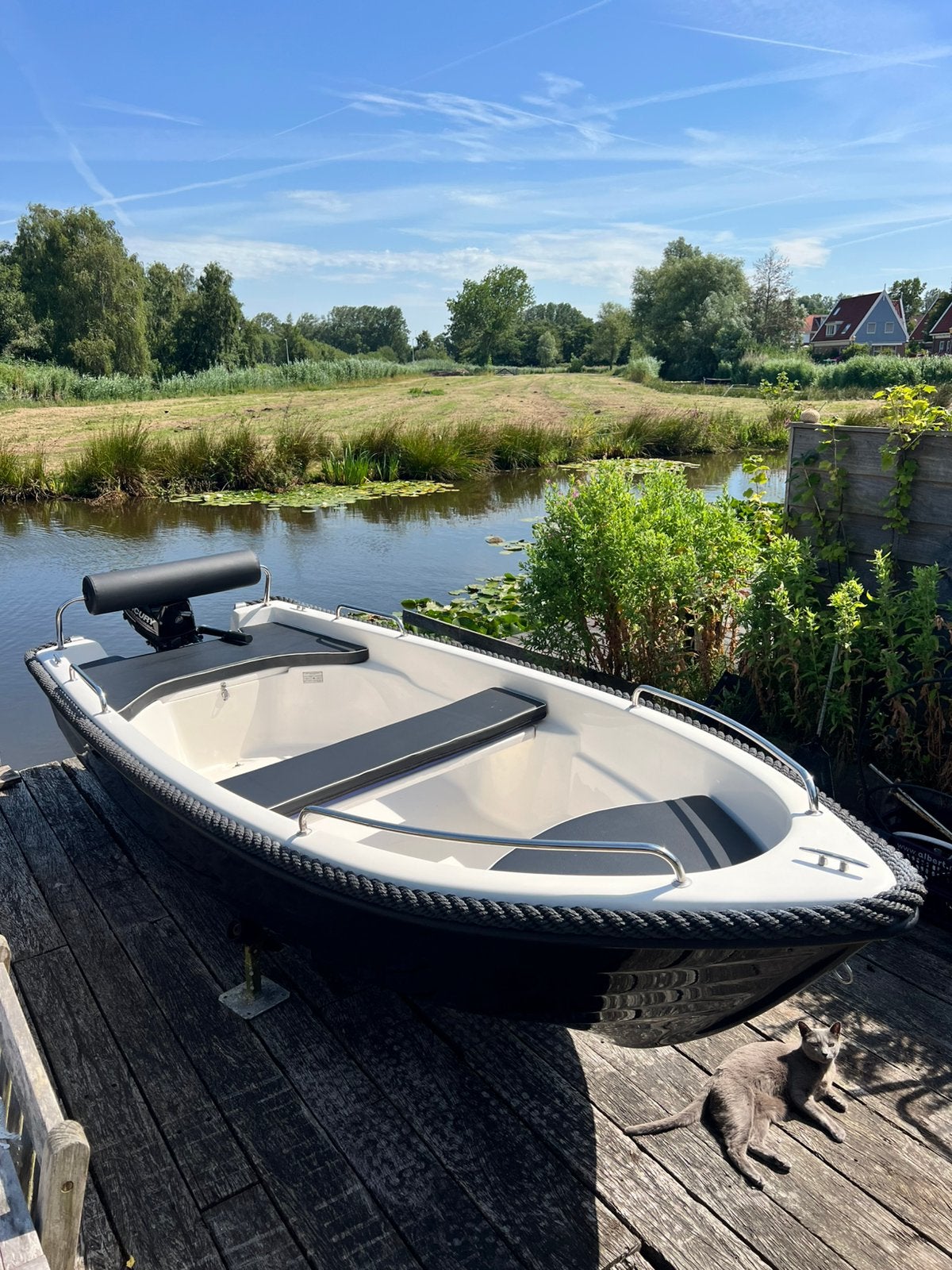 Nette Riga 400 sloep - 6 pk 4 takt mercury en extras, Watersport en Boten, 4 m, 6 pk, Grachtenboot, Ophalen