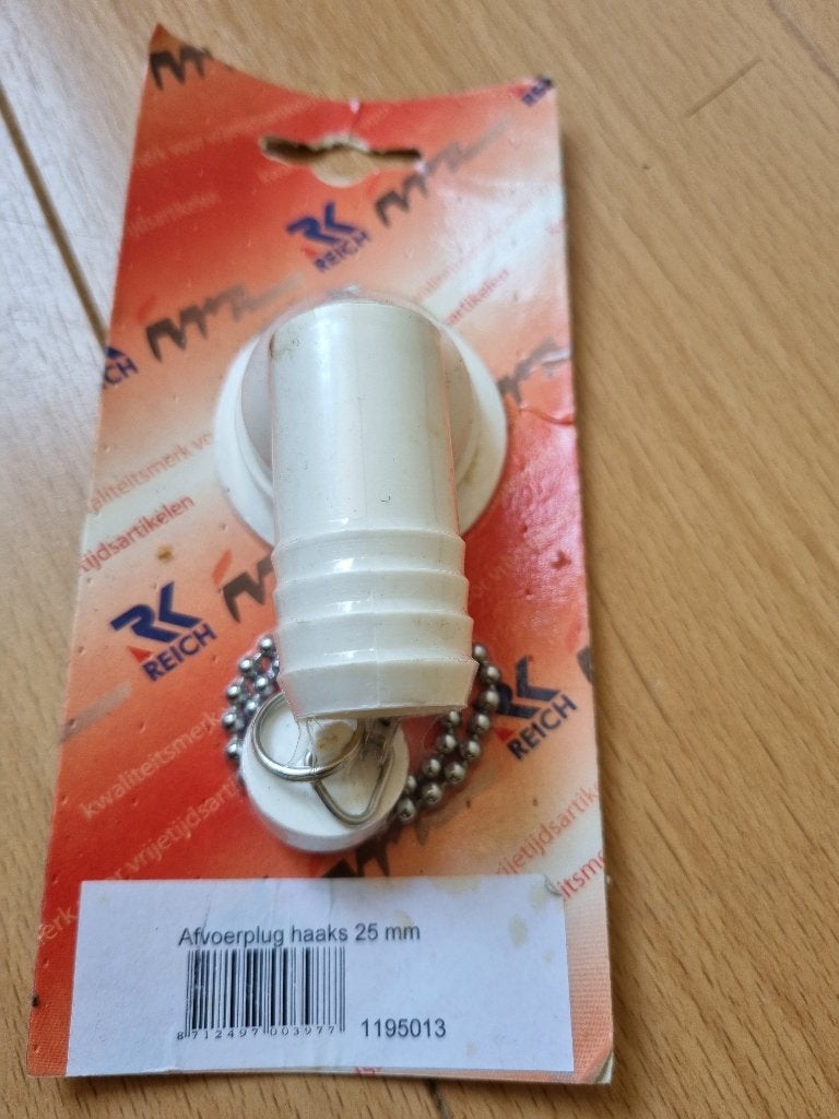 Caravan afvoerplug haaks 25mm Reich, Verzenden, Nieuw
