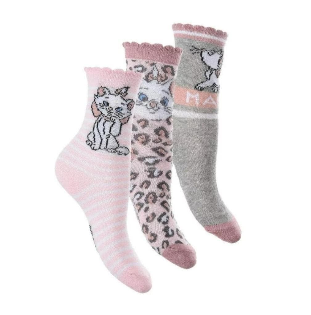 Marie Cat Sokken - 3 paar - Disney - Maat 23/26-27/30-31/34, Disney, Meisje, Nieuw, Ophalen of Verzenden