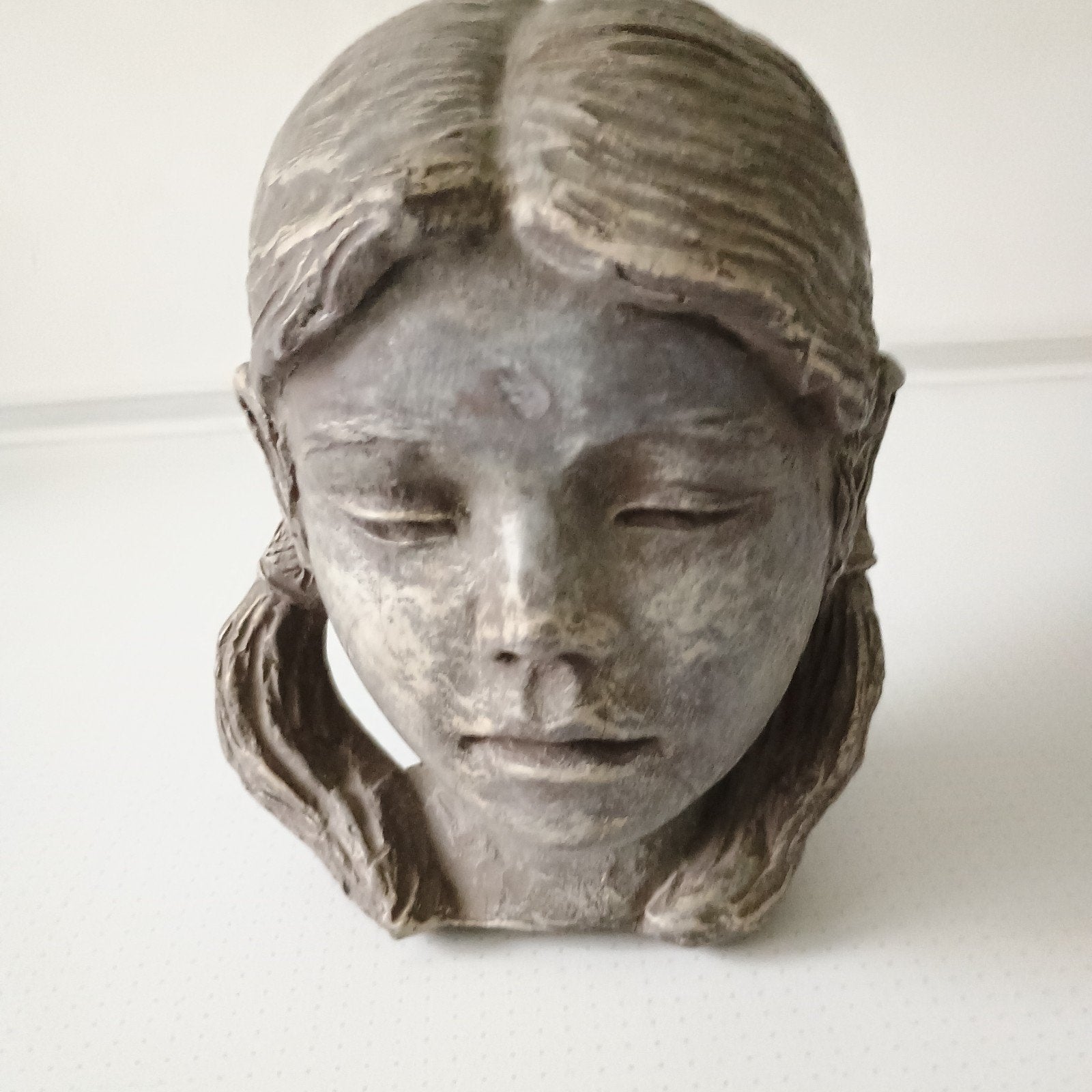 Meisjes kopje van kunstatelier Perkeo, Antiek en Kunst, Kunst | Beelden en Houtsnijwerken, Ophalen of Verzenden
