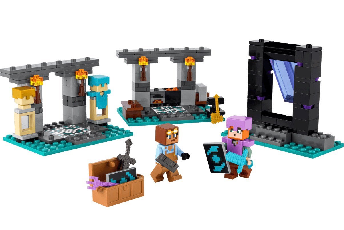 Lego 21252 ~ Minecraft - De Wapensmederij, Gebruikt, Minecraft, Lego, Ophalen of Verzenden