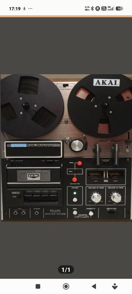 GEZOCHT Akai bandrecorder model gx 1900, Audio, Tv en Foto, Bandrecorders, Ophalen of Verzenden, Bandrecorder