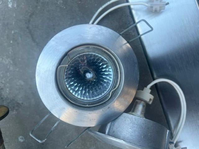 3 tal spotjes met een diameter van 80mm, Ophalen, Gebruikt, Plafondspot of Wandspot