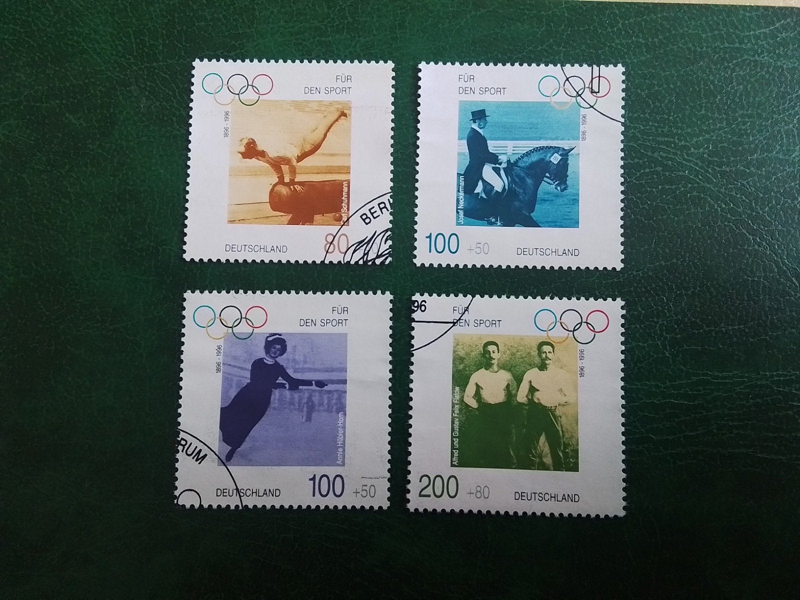 Duitsland gestempeld Olympische spelen, Postzegels en Munten, Ophalen of Verzenden, 1990 tot heden, Gestempeld