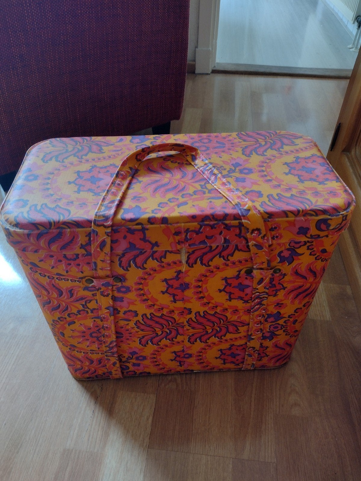 Vintage Koelbox / Koeltas met vrolijk patroon, Ophalen of Verzenden, Gebruikt, Koelbox, Koelelement