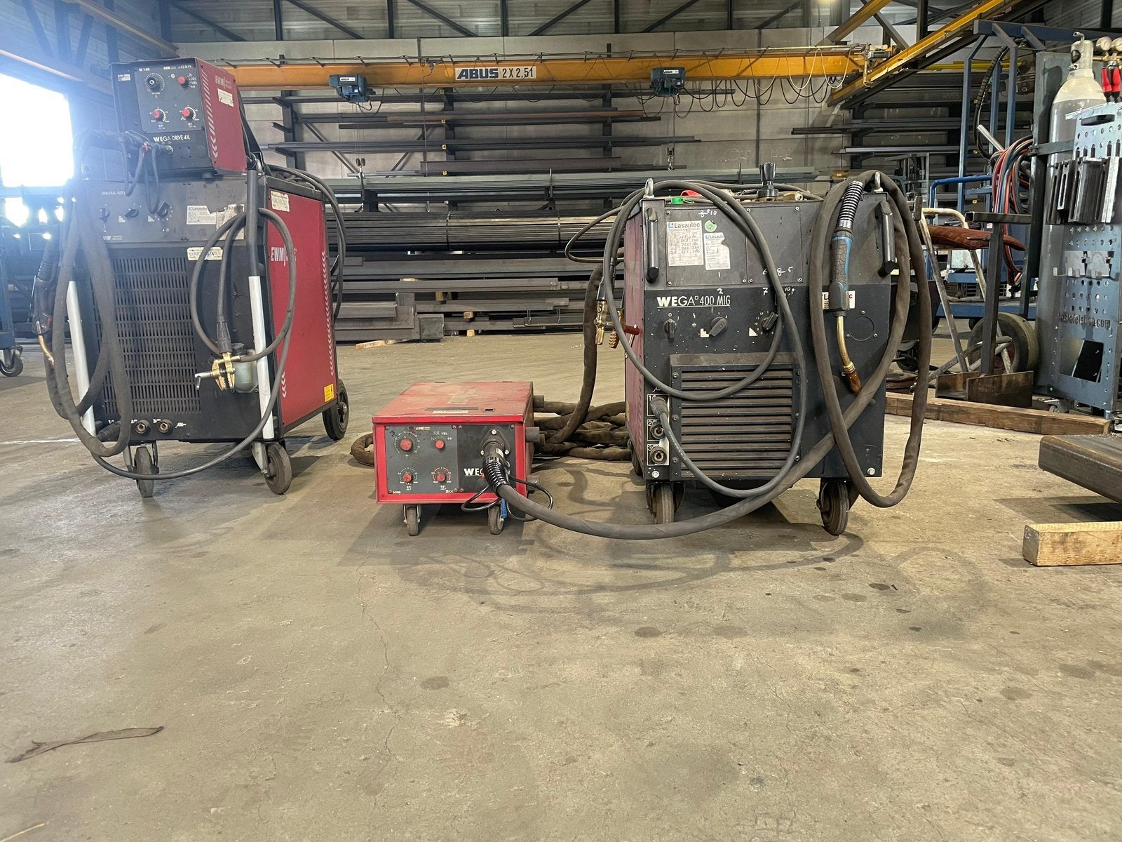 2x wega 400 mig/mag lasparaten, Ophalen