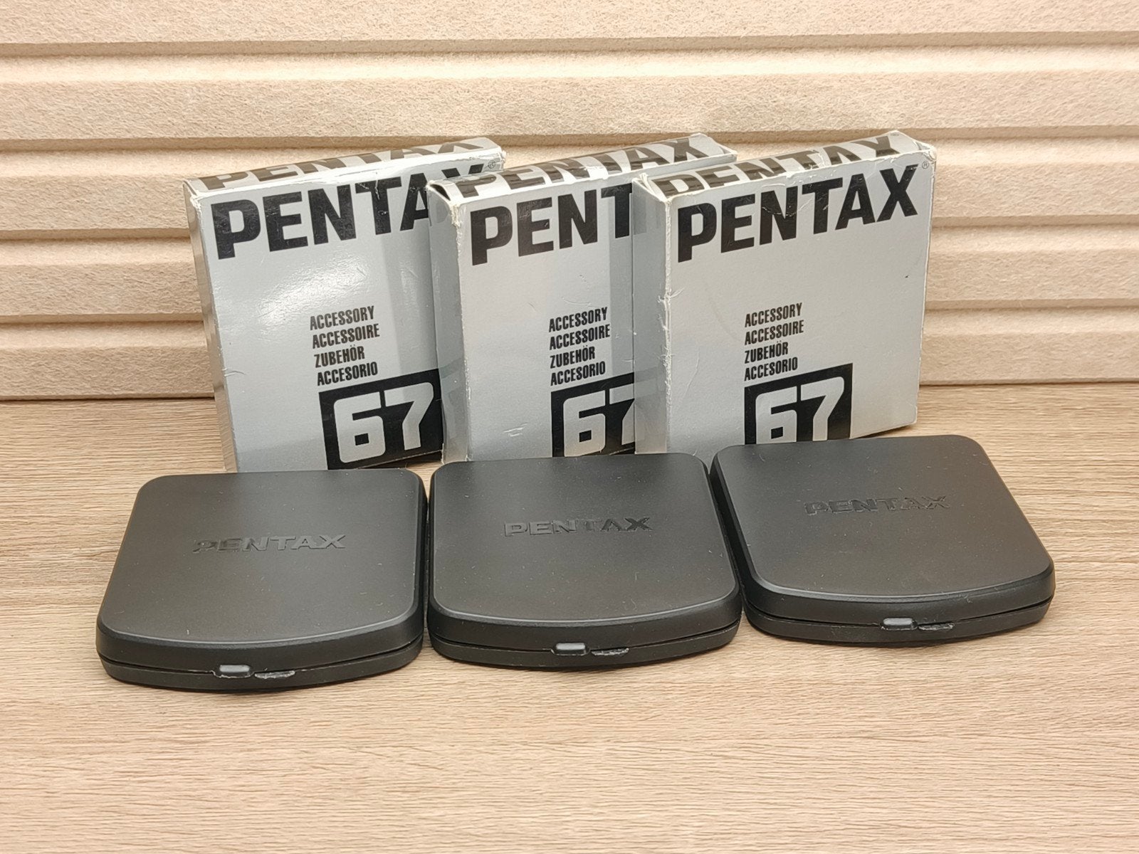 Pentax 67 Matglazen Set (BE-60, BG-60, BA-61) Nieuwstaat, Ophalen of Verzenden, Zo goed als nieuw, Spiegelreflex