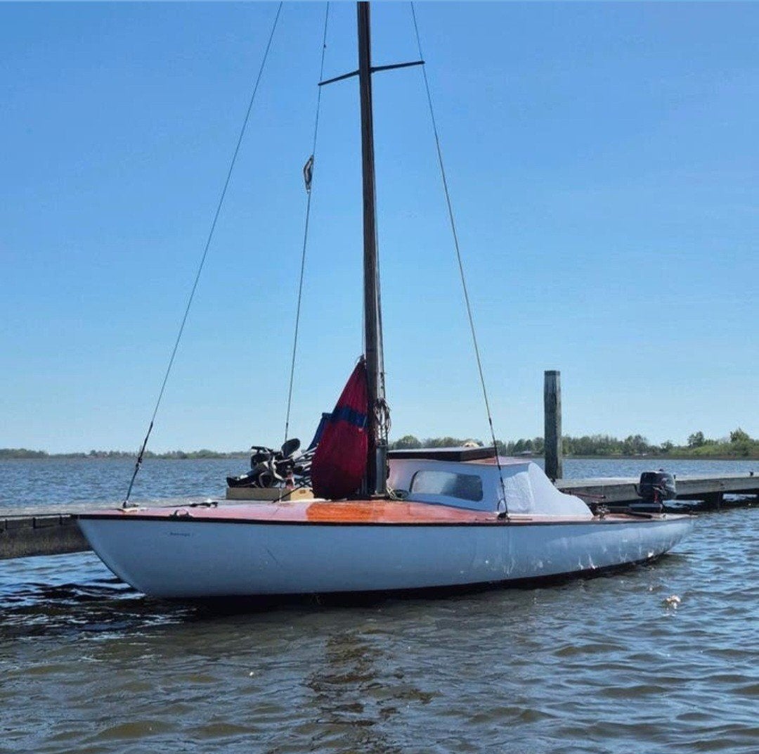Unieke, volledig opgeknapte klassieke zeilboot, Ophalen, Overige typen, Inclusief zeilen, Zo goed als nieuw