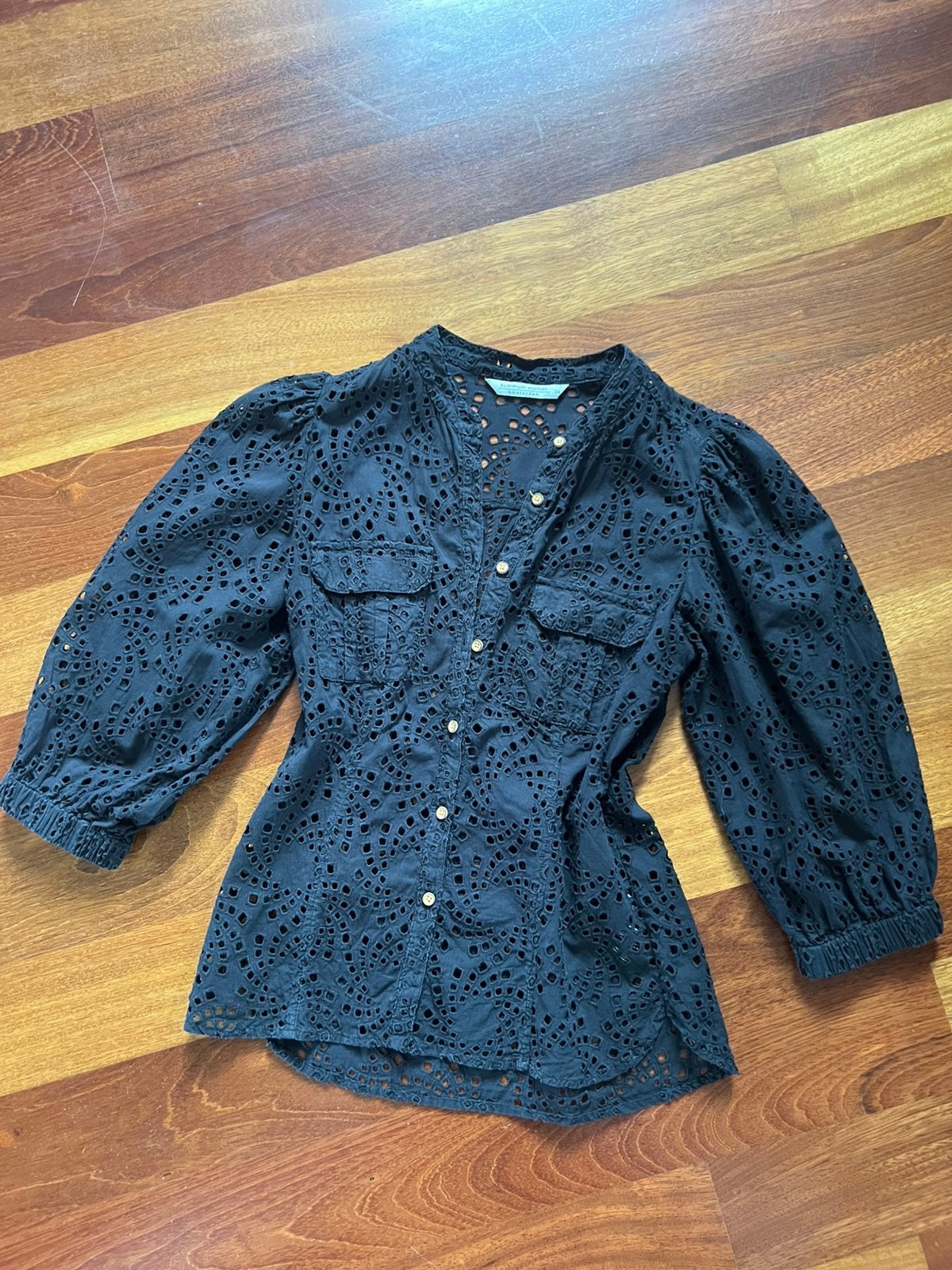 Blouse zwart Summum 34, Ophalen of Verzenden, Zo goed als nieuw, Meisje, Overhemd of Blouse
