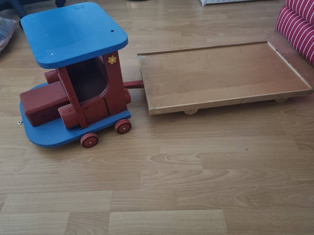 grote houten trein, Ophalen of Verzenden, Gebruikt
