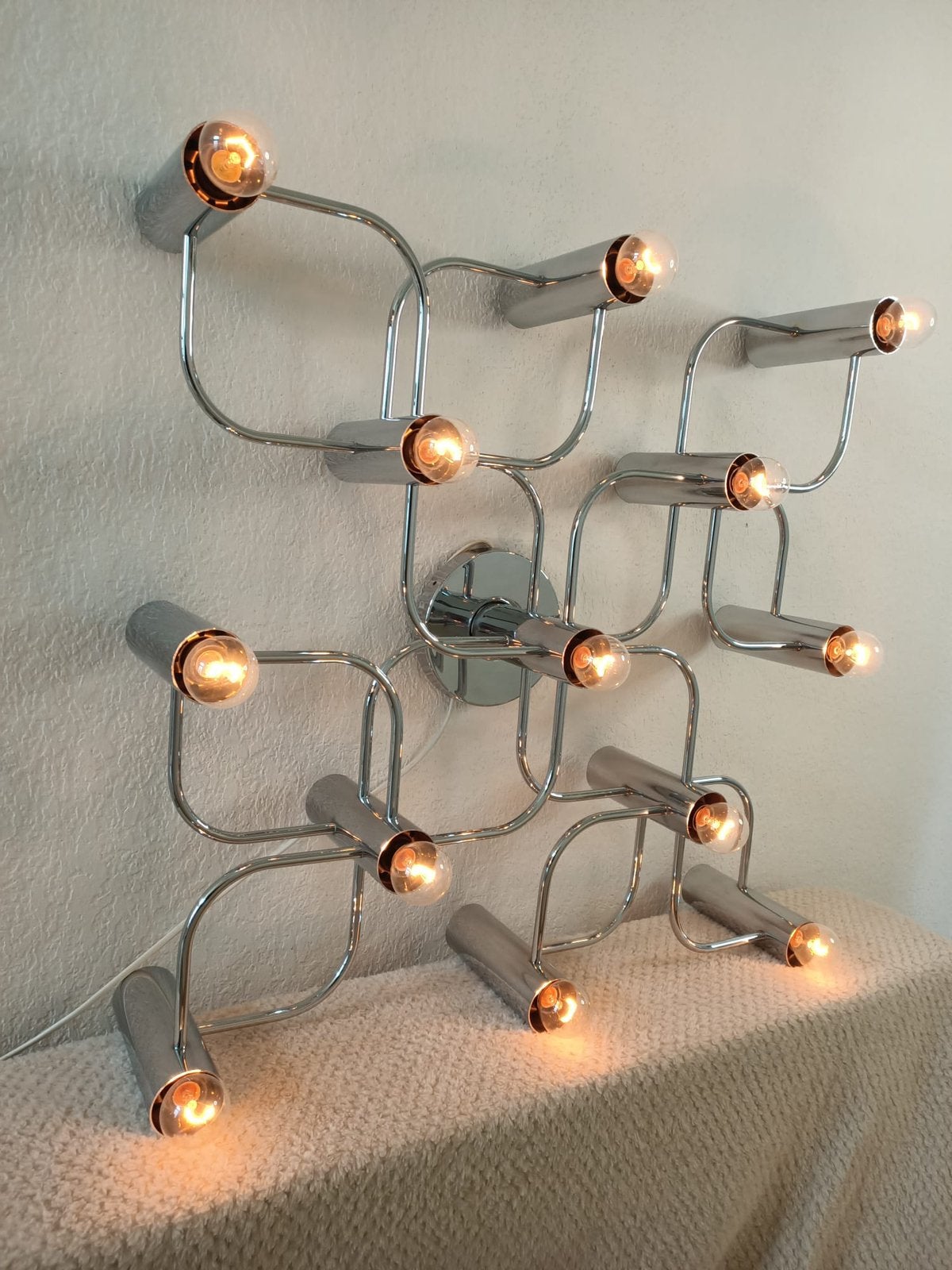 Unieke en grote Sciolari - Leola wandlamp / plafondlamp |, Zilver, Design, E14 (klein), 65 cm