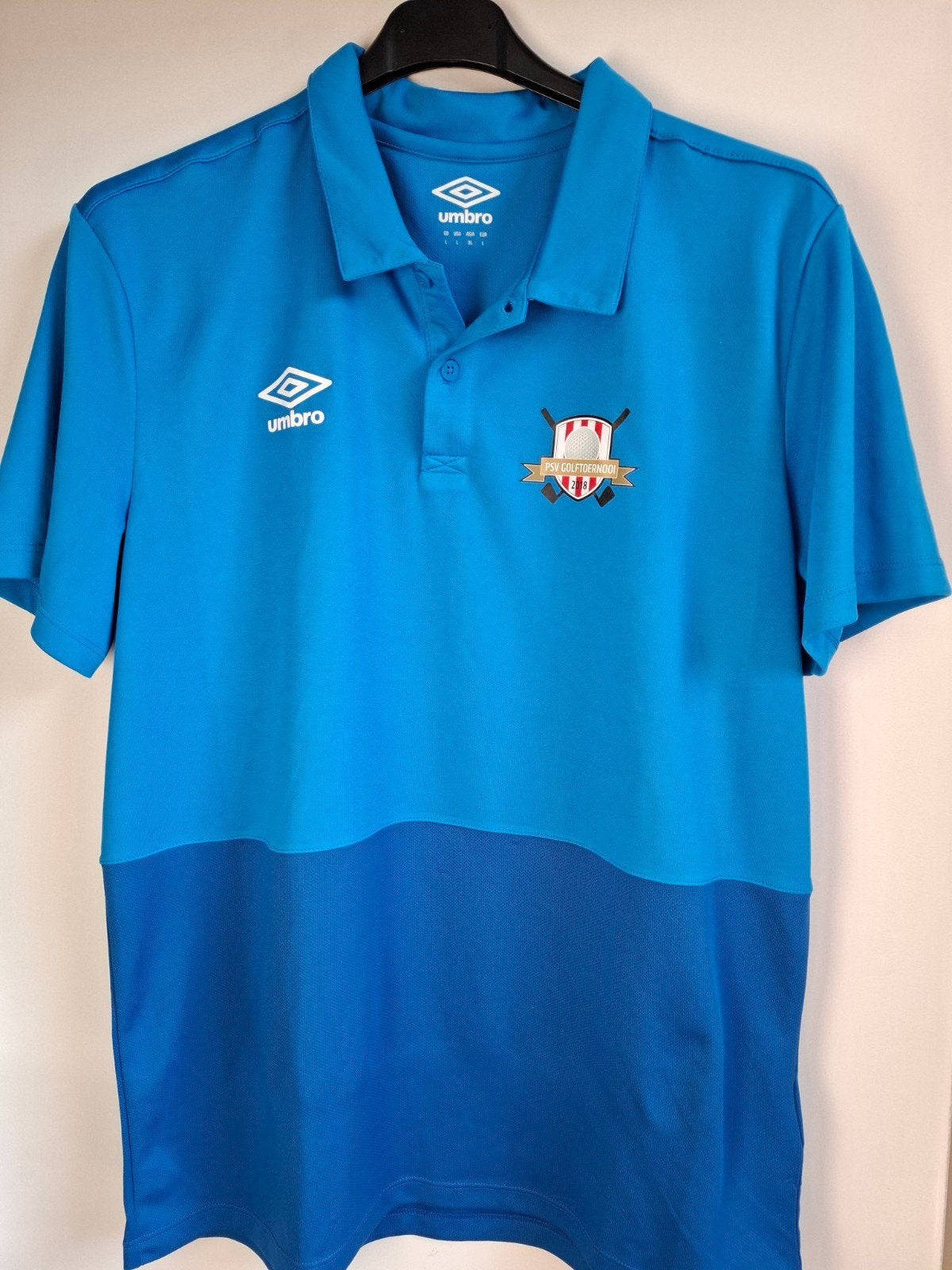 PSV Eindhoven polo shirt maat L, Ophalen of Verzenden, Zo goed als nieuw, Maat 52/54 (L), Blauw