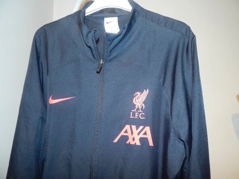 Liverpool Nike dri-fit stretch vest zwart opdruk Als Nieuw M, Zwart, Nike, Zo goed als nieuw, Voetbal
