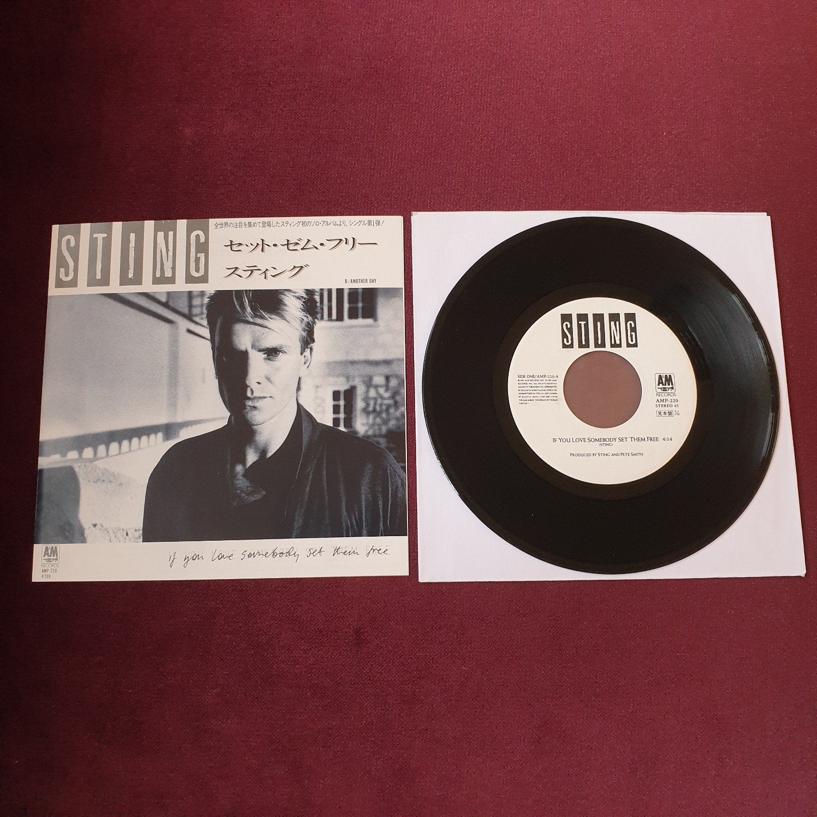 Sting van The Police zeldzame promo Vinyl  single Japan, Overige formaten, Ophalen of Verzenden, Zo goed als nieuw, Pop