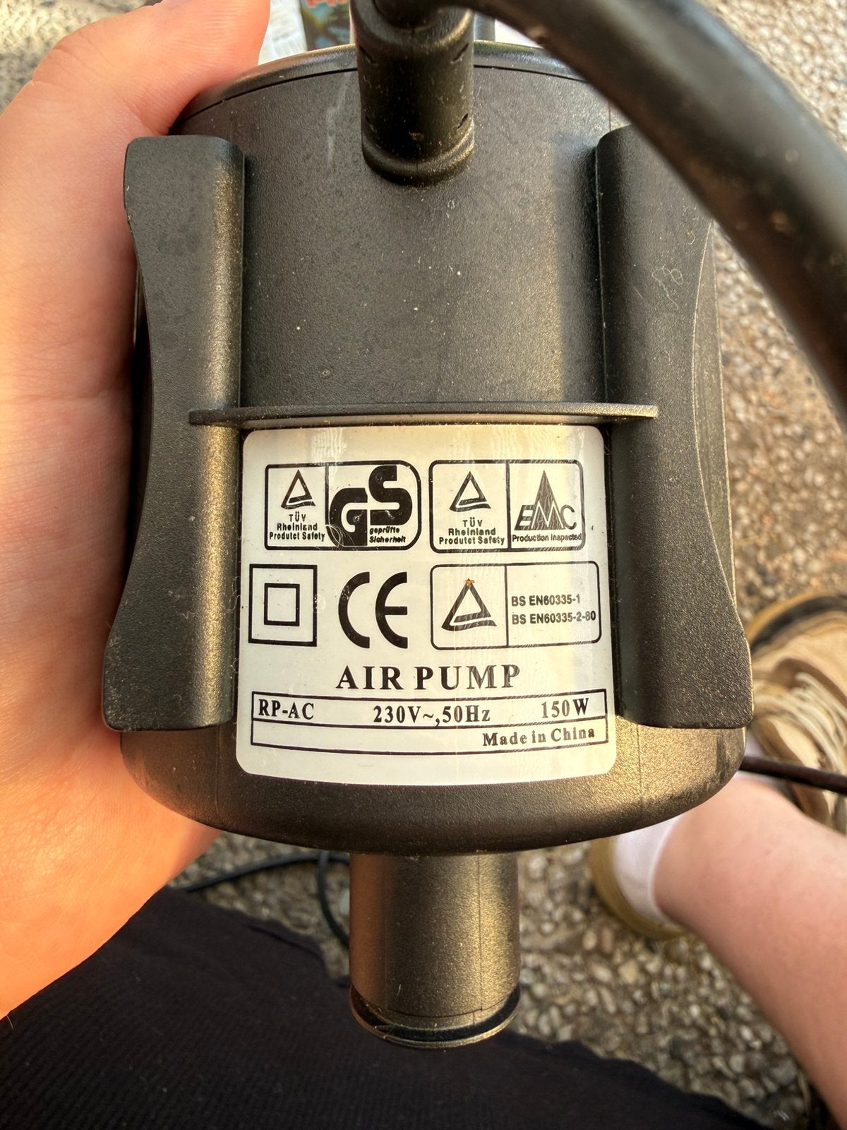 Pomp voor luchtbed, Ophalen, Gebruikt, Elektrisch