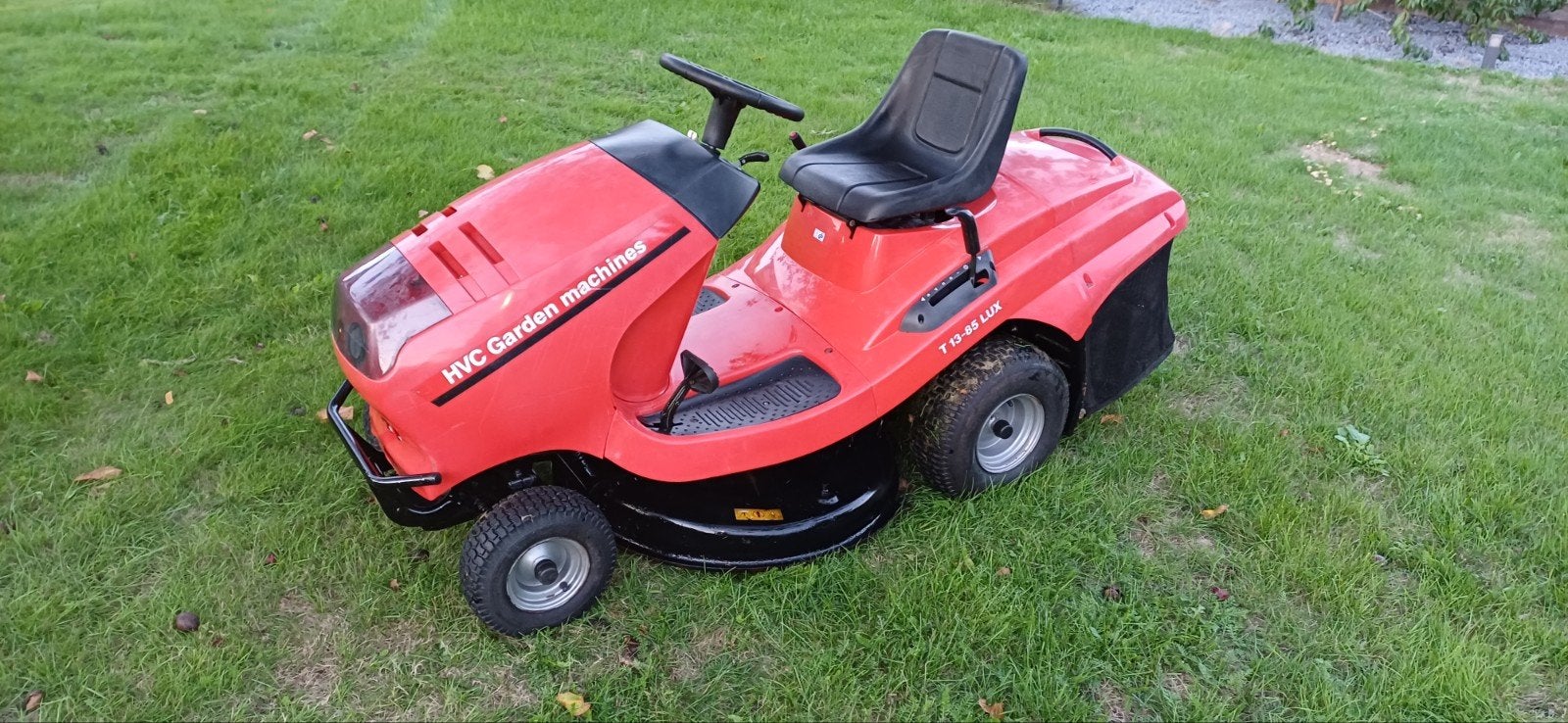 HVC T 13-85 LUX Zitmaaier - Benzine, 85 cm maaibreedte, Cirkelmaaier, Gebruikt, Ophalen of Verzenden, Opvangbak