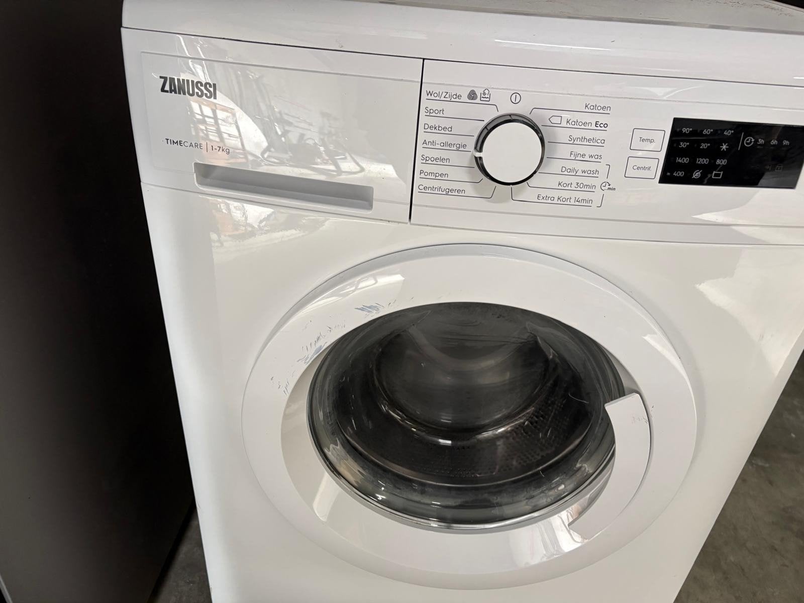 Zanussi TimeCare Wasmachine - 7kg, Voorlader, Witgoed en Apparatuur, Ophalen, Zo goed als nieuw, Voorlader, Kort programma