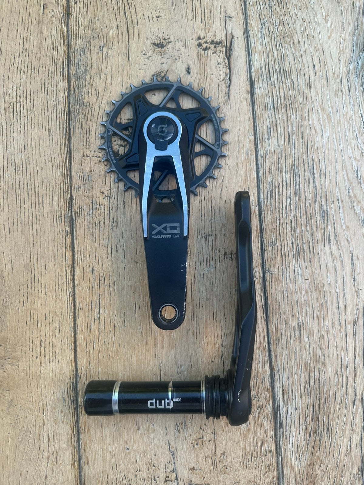 SRAM X0 Transmission Quarq Powermeter Crank, Fietsen en Brommers, Fietsonderdelen, Crankstel of Pedalen, Gebruikt, Ophalen of Verzenden