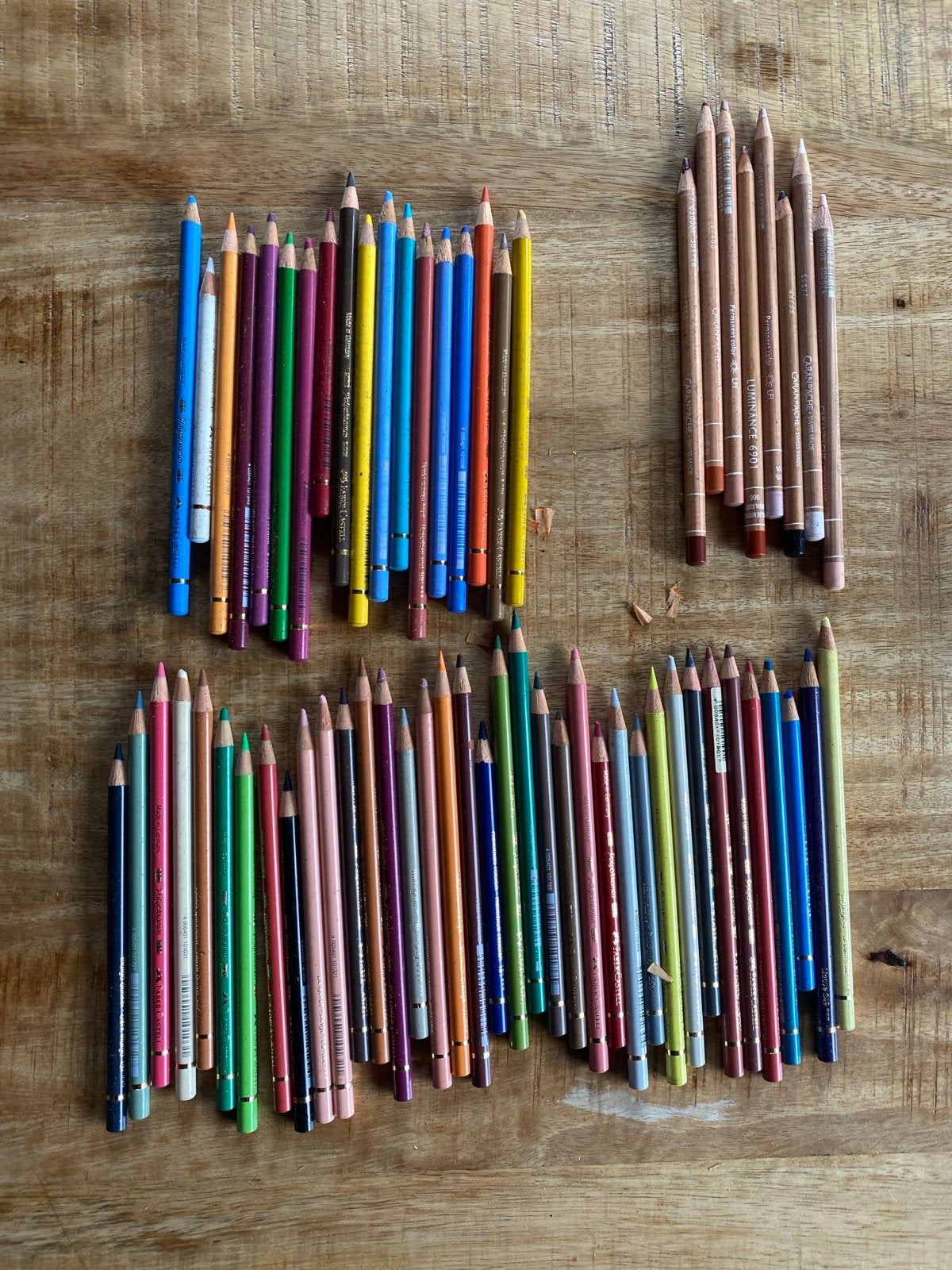 Fabercastell Polychromos & Caran d'Ache Luminance potloden, Ophalen, Gebruikt, Potlood of Stift
