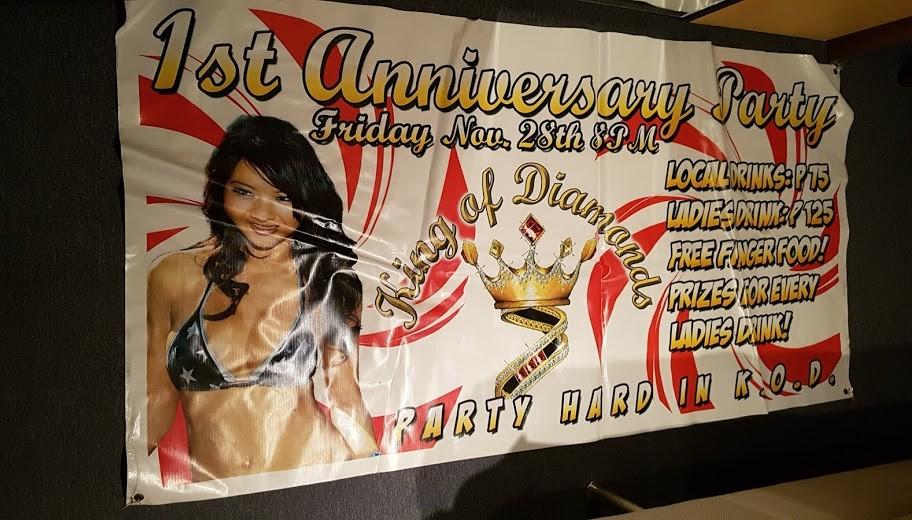 Gebruikte party banner' van zeil, Tuin en Terras, Tuinwanddecoratie, Ophalen, Gebruikt