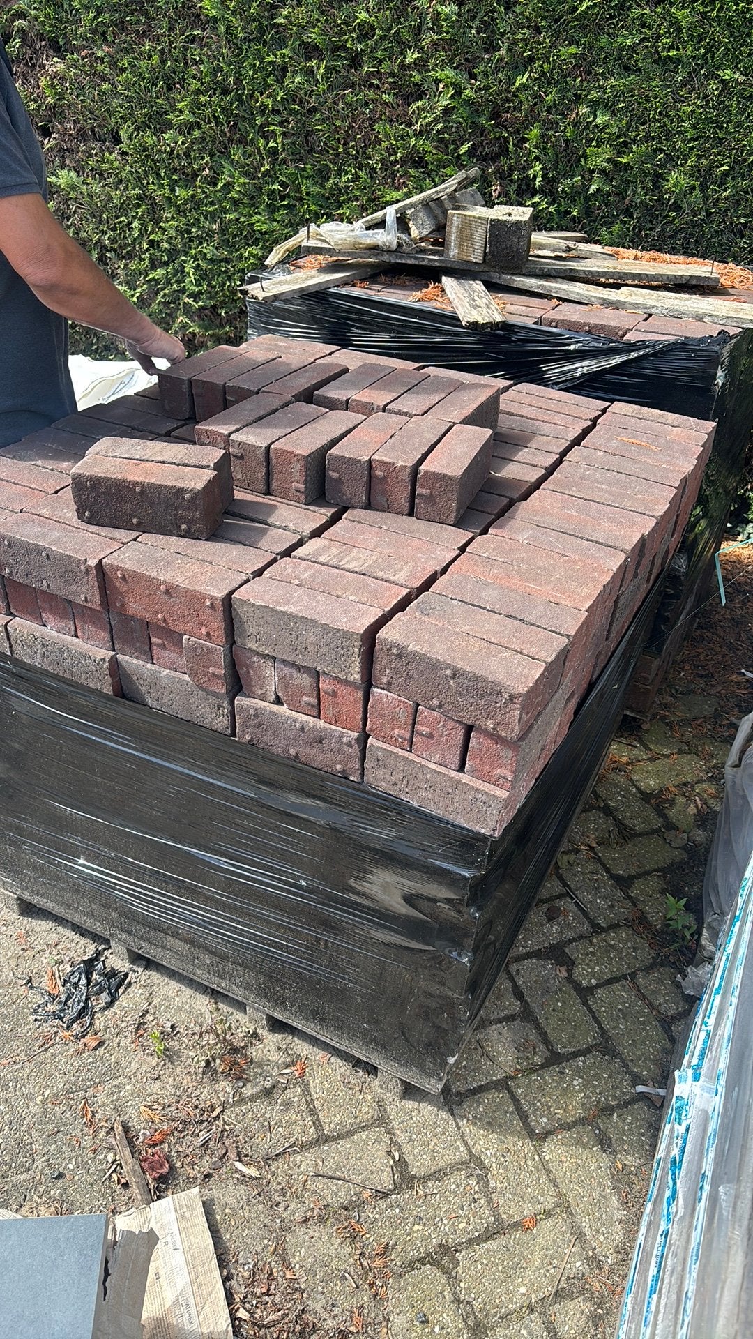 Gebakken dikformaat klinker, 20 m², Ophalen, Zo goed als nieuw, Klinkers