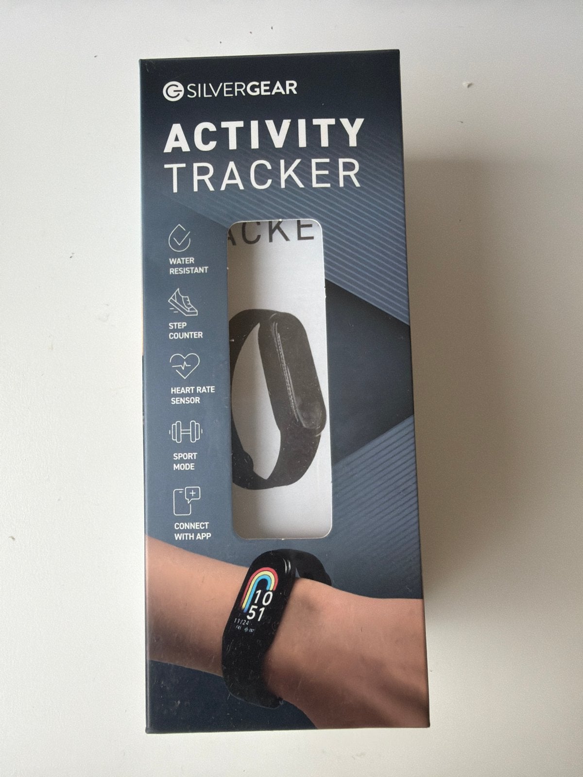 Silvergear Activity Tracker - Sport Horloge, Hartslag, Zwart, Nieuw, Ophalen of Verzenden