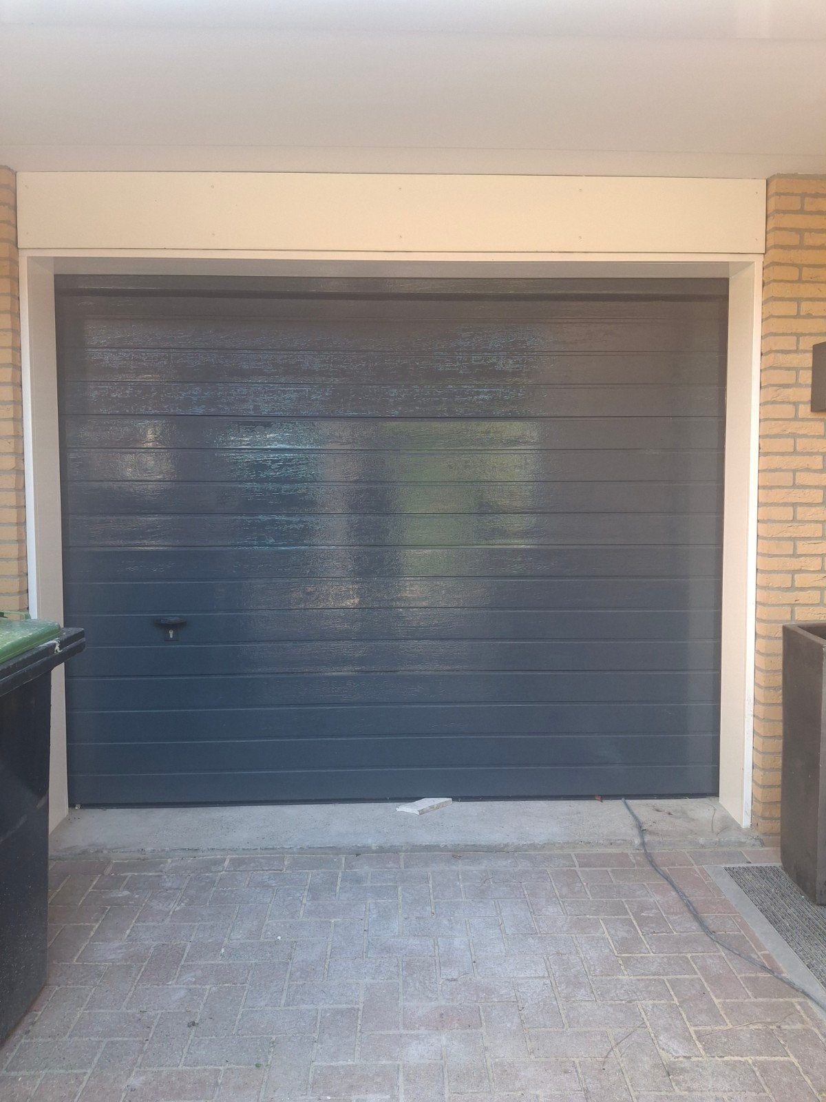 Novoferm garagedeur / sectionaaldeur met elektrische motor, Doe-het-zelf en Verbouw, Ophalen, Gebruikt, 200 cm of meer, 200 cm of meer