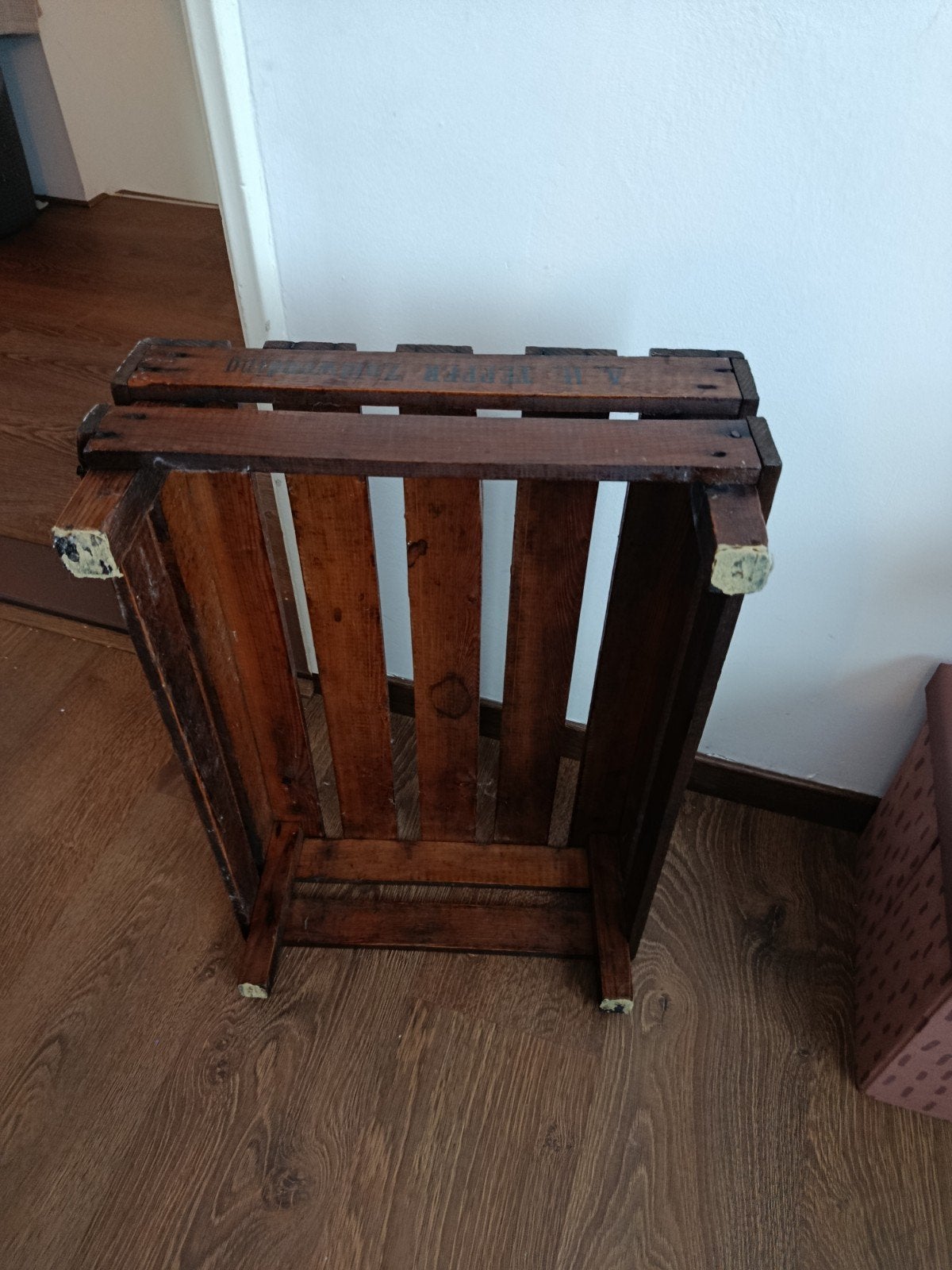 Vintage houten kistje A.H. Tepper Zuidwending, Ophalen of Verzenden