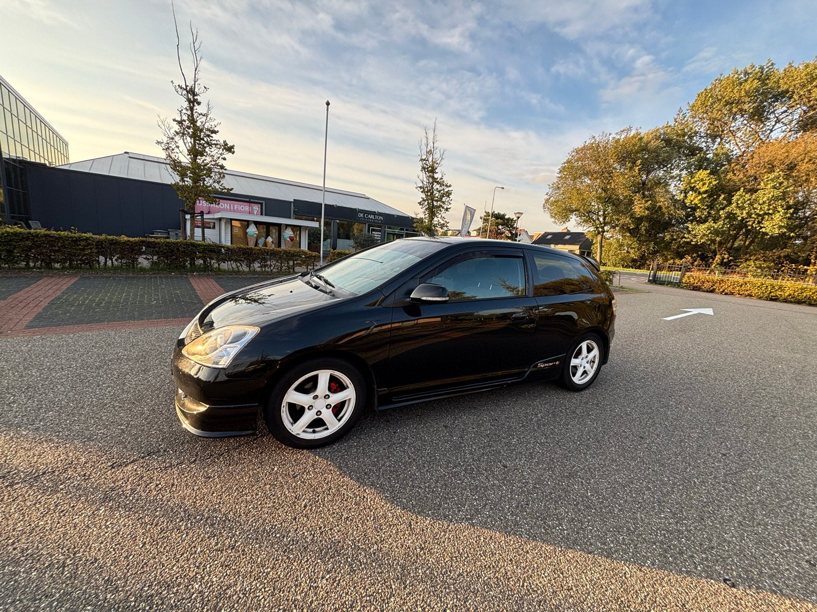 Honda Civic EP2 1.6 I Sport 2005 Zwart, Auto's, Voorwielaandrijving, 15 km/l, 4 cilinders, 1590 cc