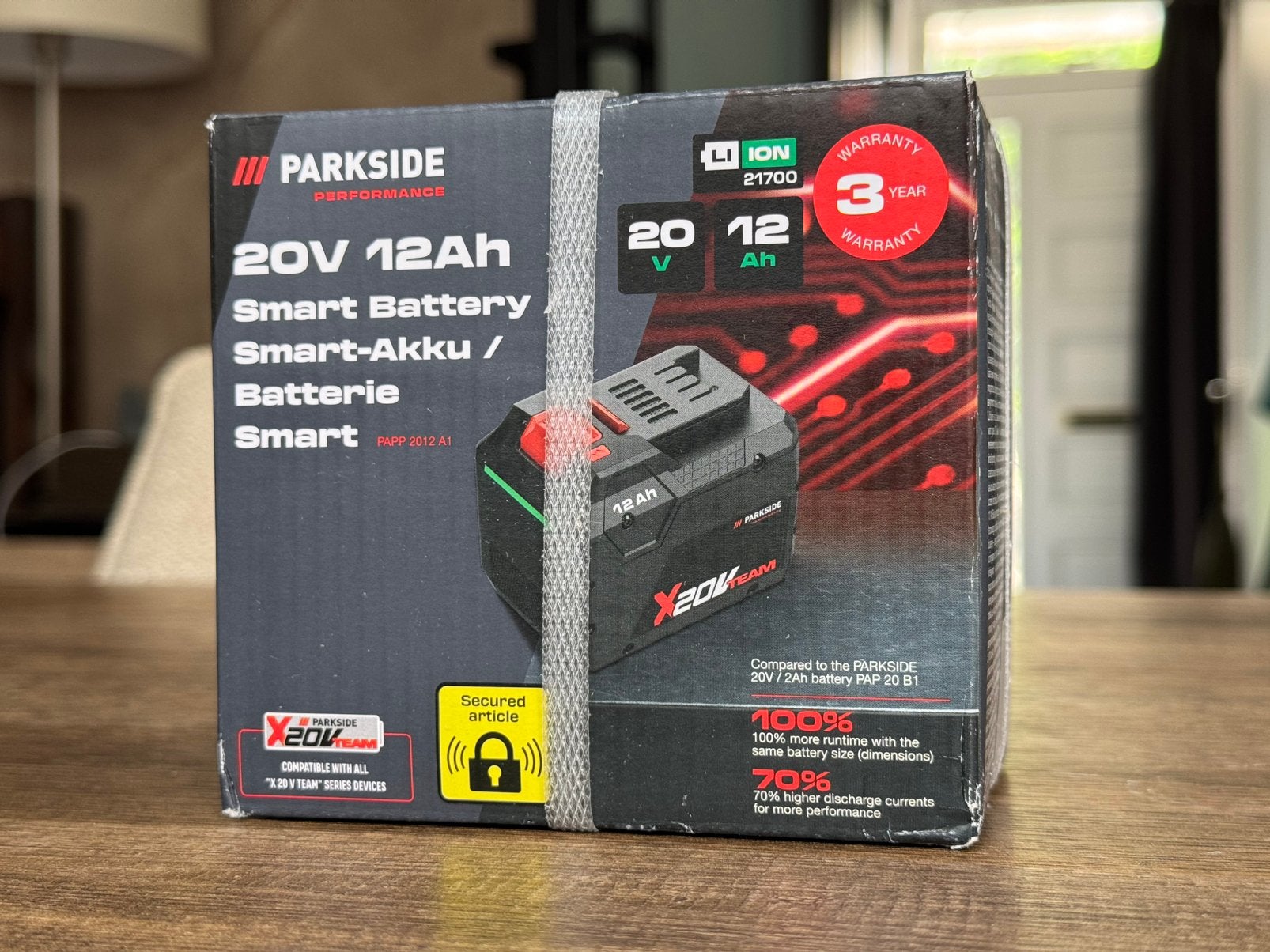 Parkside Performance 12Ah 20V smart accu, Ophalen, Nieuw