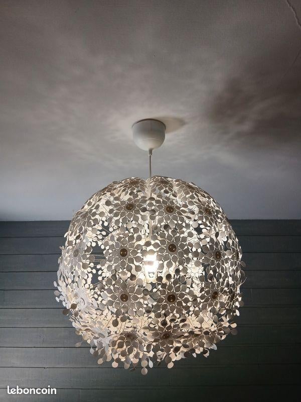 Ikea Grimsas hanglamp - nette en complete lamp, Ophalen, Gebruikt, 50 tot 75 cm, Metaal