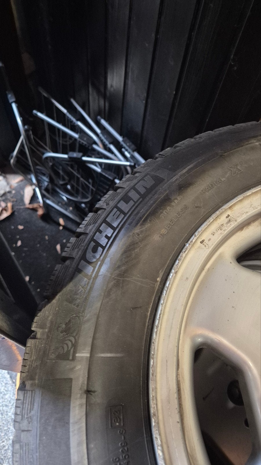 Originele Mercedes AMG velgen 15 inch met Michelin winterban, Auto-onderdelen, Ophalen of Verzenden, Y, V, B