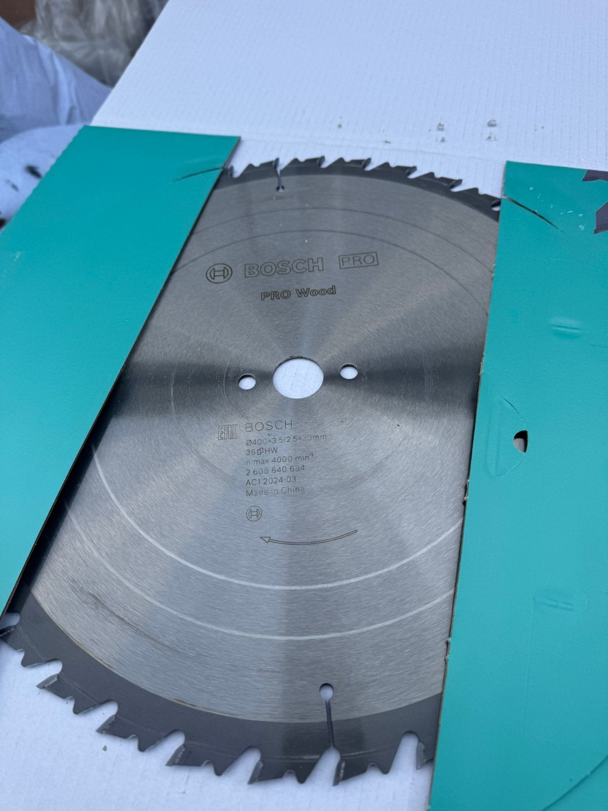 Nieuw Bosch Professional Speedline Wood zaagblad 400mm – 36T, Cirkelzaag, 70 mm of meer, Ophalen of Verzenden, Zo goed als nieuw