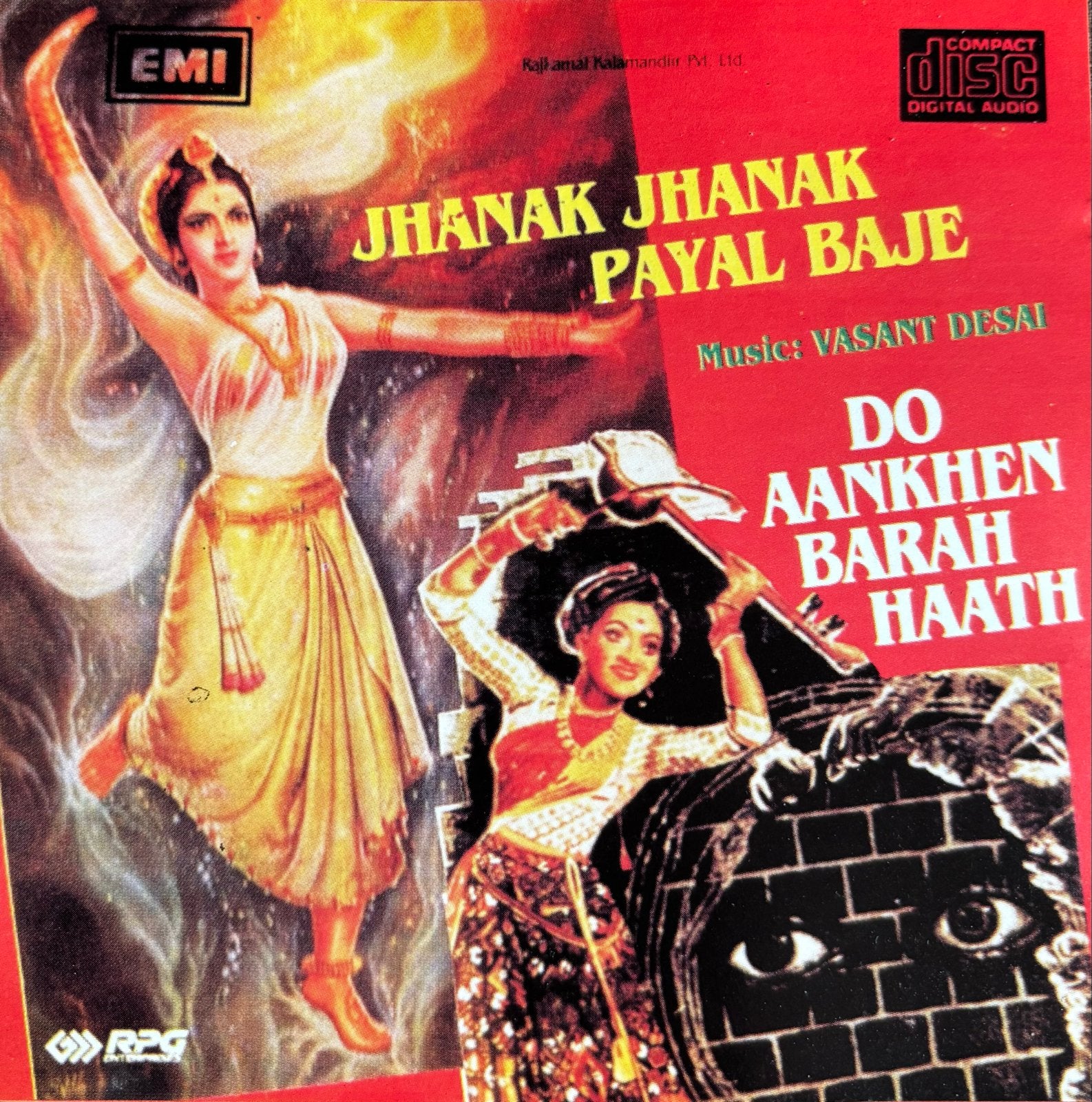 Jhanak Jhanak Payal Baje / Do Aankhen Barah Haath CD, Verzenden, Gebruikt, Soundtrack, Inclusief doosje