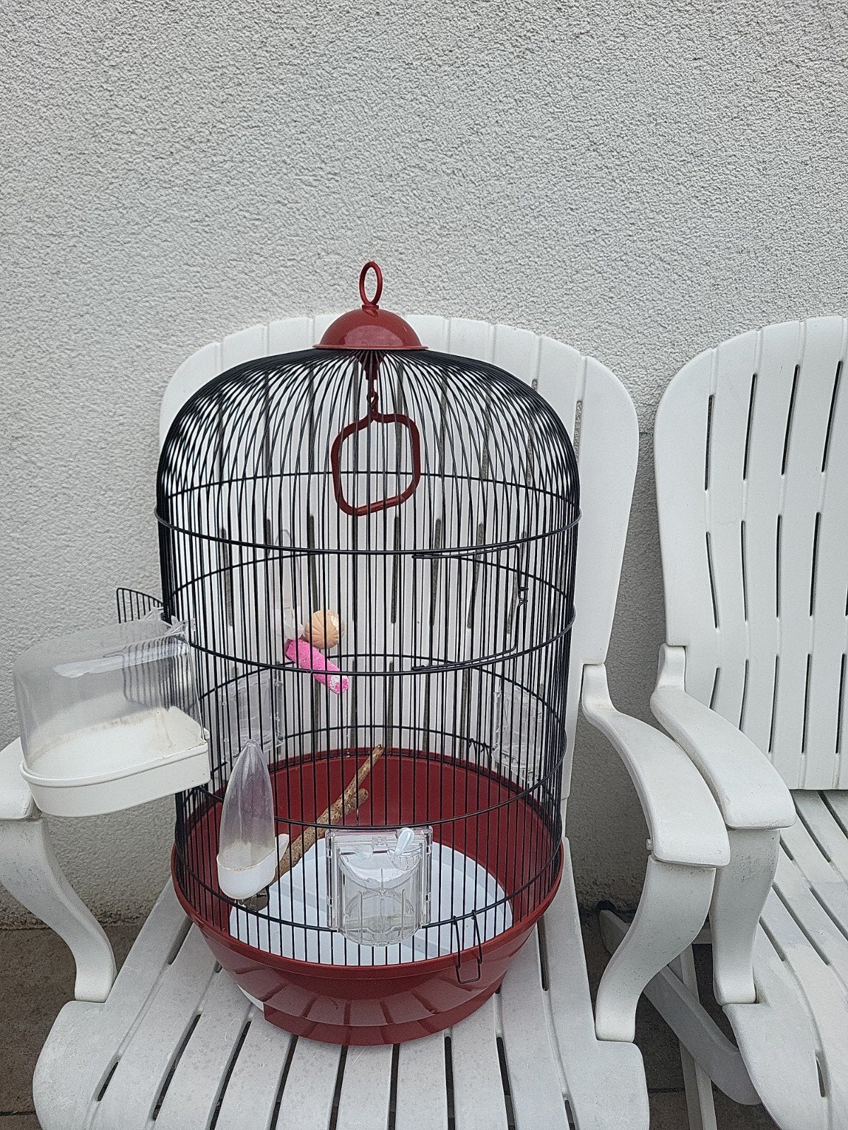 mooie vogel / kanarie kooi ferplast diva vogelkooi, Ophalen of Verzenden, Zo goed als nieuw, Metaal, Vogelkooi