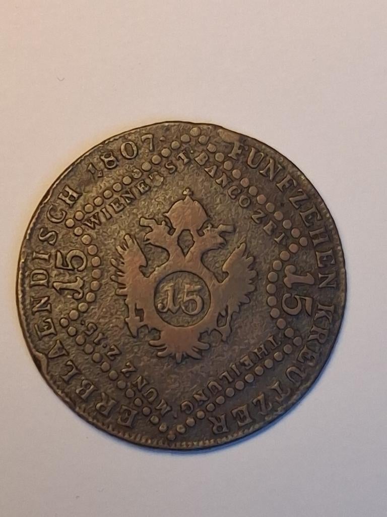 15 kr 1807 oostenrijk, Ophalen of Verzenden, Oostenrijk