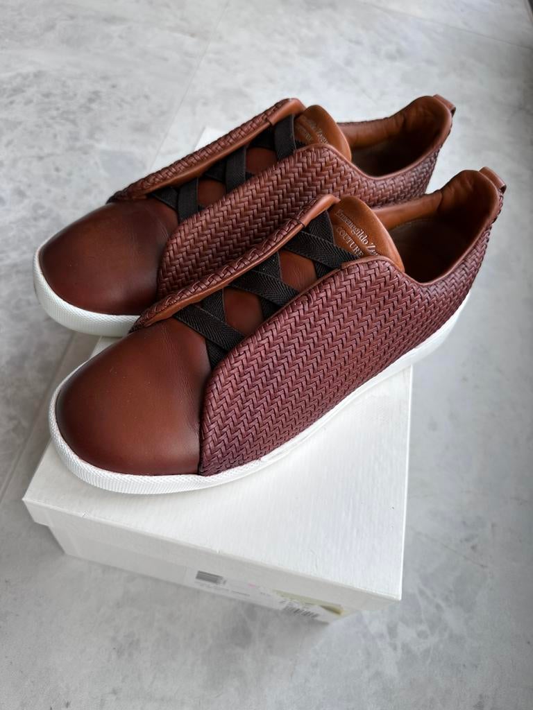 Zegna Triple Stitch sneakers maat 6, Kleding | Heren, Schoenen, Zegna, Bruin, Ophalen of Verzenden, Sneakers of Gympen