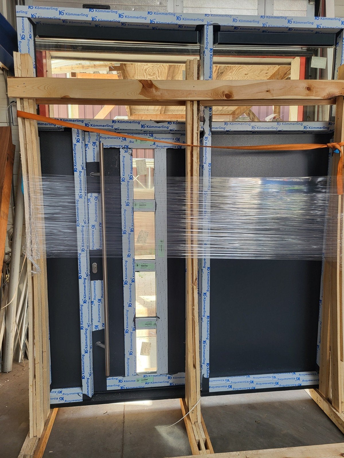 Nieuwe Buitendeur kozijn met Glas en Panelen - 1790mm hoog, 215 cm of meer, Nieuw, Buitendeur, Glas