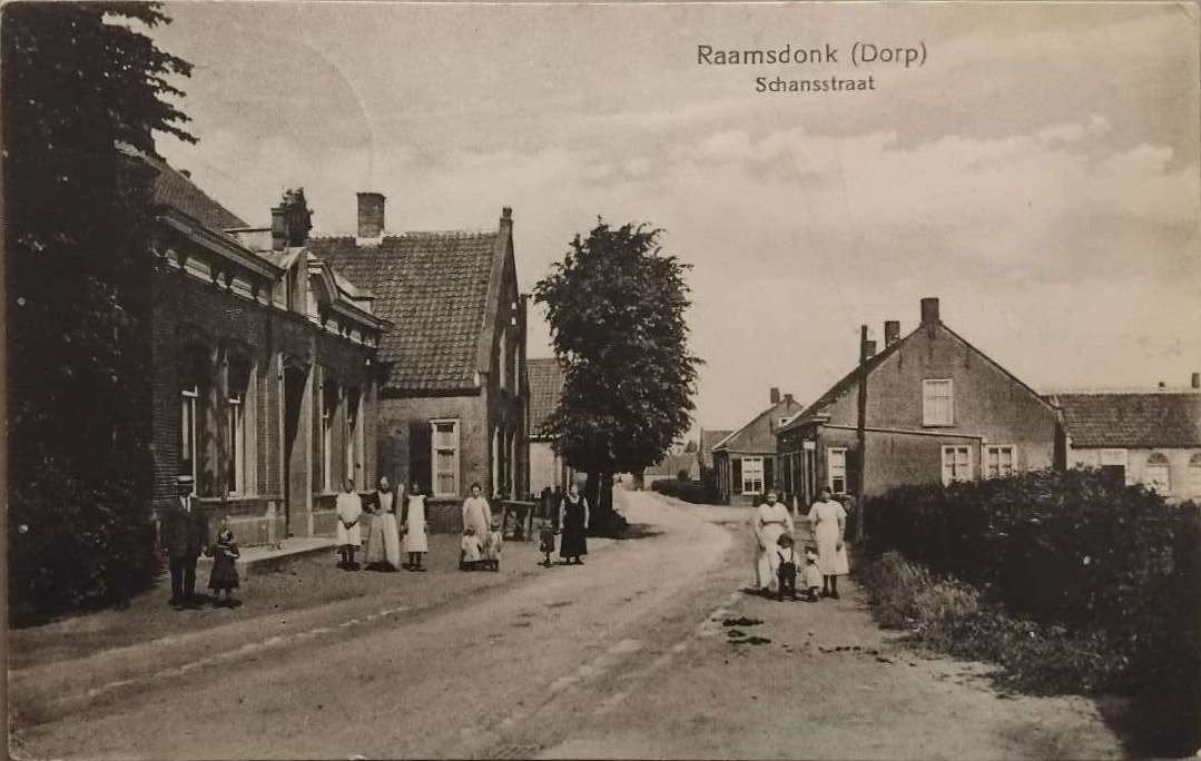 Raamsdonk (Dorp) - Schansstraat (1918) - WO1 Militaria, Verzamelen, Verzenden, Voor 1920, Gelopen, Noord-Brabant