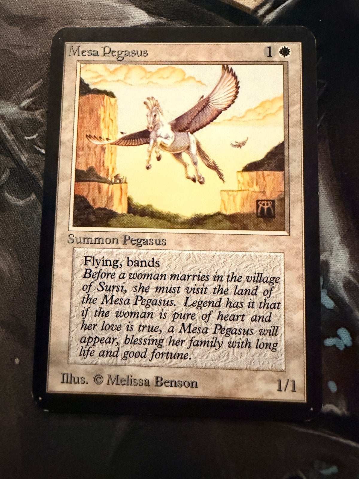 Mesa Pegasus - Alpha (Magic: The Gathering), Ophalen of Verzenden, Gebruikt, Losse kaart
