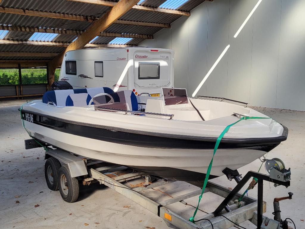Motorboot speedboot, Watersport en Boten, Ophalen, Overige merken, Gebruikt, 5 m