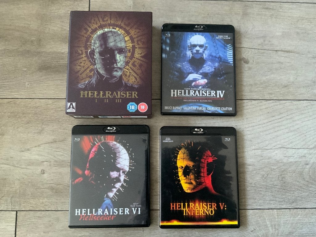DVD Blu-Ray HellRaiser Blu Ray Bluray Hell raiser 1 t/m 6, Cd's en Dvd's, Ophalen of Verzenden, Zo goed als nieuw