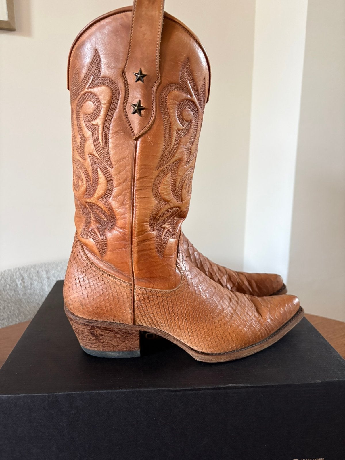 Cowboy boots Mayura ‘Alabama’ cognac maat 40, Ophalen of Verzenden, Zo goed als nieuw, Bruin, Hoge laarzen