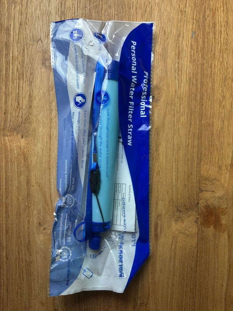 Personal Water Filter Straw - nieuw, Caravans en Kamperen, Ophalen of Verzenden, Nieuw
