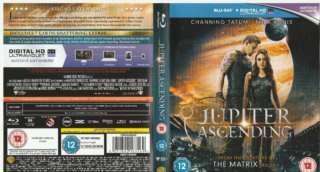 Jupiter ascending blu ray ( engels ), Cd's en Dvd's, Blu-ray, Ophalen of Verzenden, Zo goed als nieuw, Actie