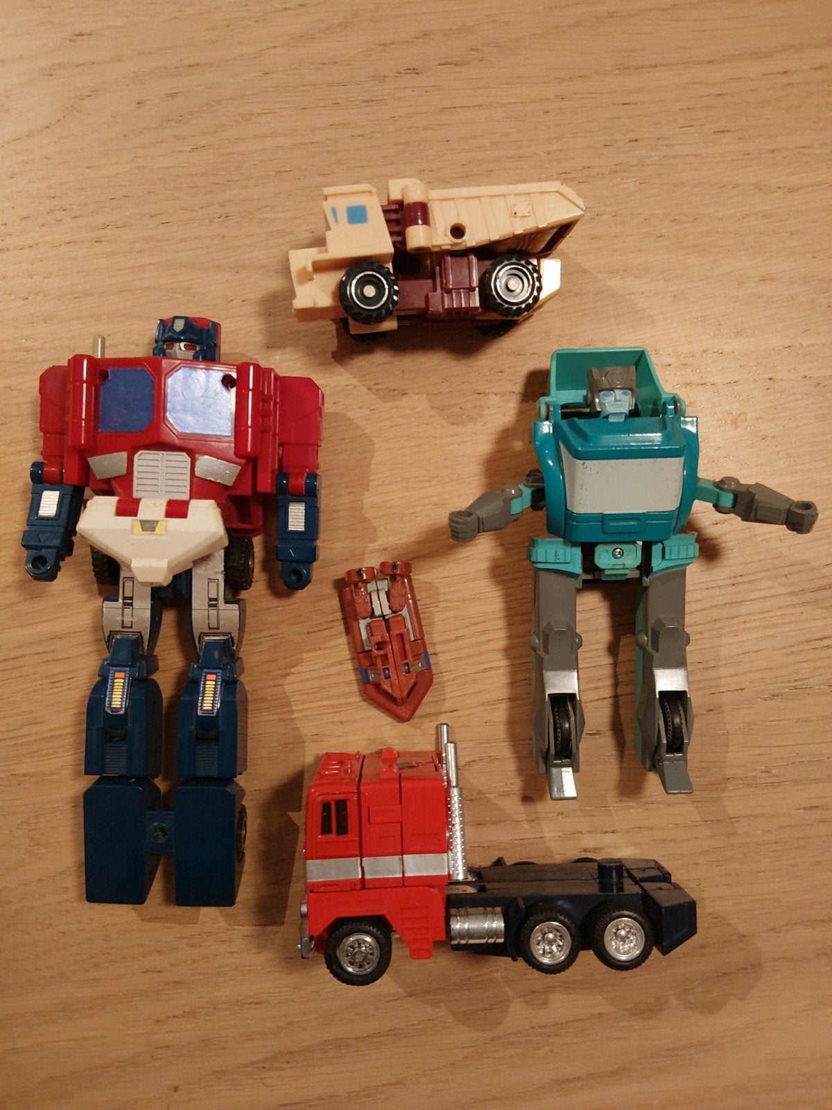 Lot vintage G1 Transformers - Optimus Prime en nog.., Ophalen of Verzenden, Gebruikt