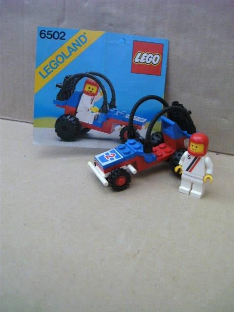 Lego set 6502, buggy, raceauto met bouwboekje, Ophalen of Verzenden, Gebruikt