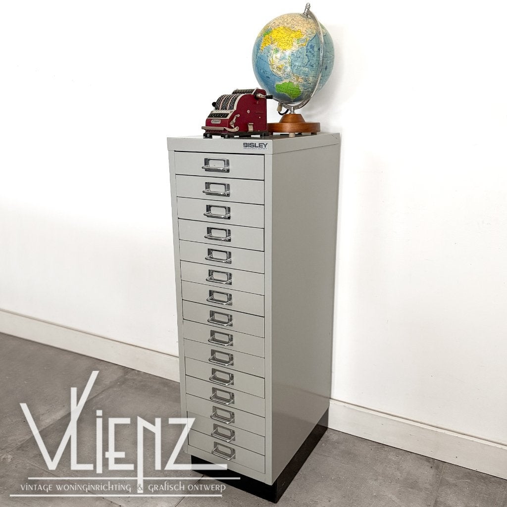 Industrieel metalen ladekast, ladekastje 15 lades, Ophalen, Minder dan 50 cm, Gebruikt, -