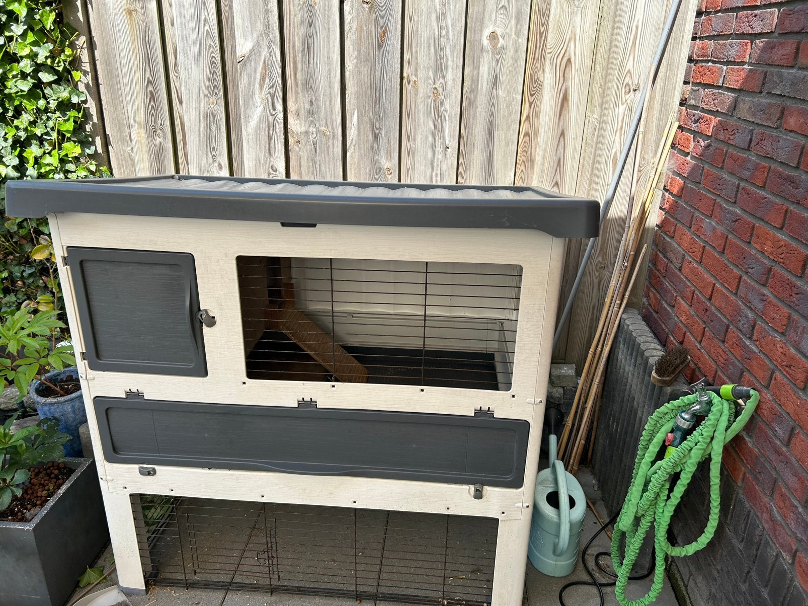 Buiten verblijf voor konijnen , van kunstof, Ophalen of Verzenden, 90 cm of meer, Konijn, Hok
